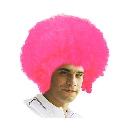 Foto - růžové afro